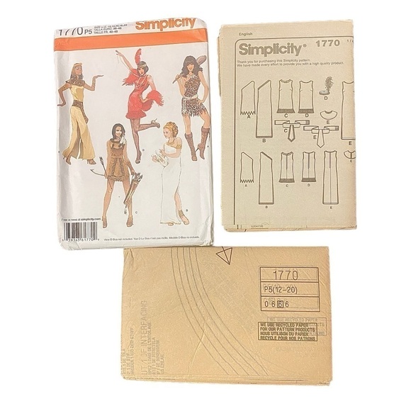 Simplicity 1770 Women's 5 different themed Costume Sewing Patterns sizes 12-20 - Picture 3 of 4